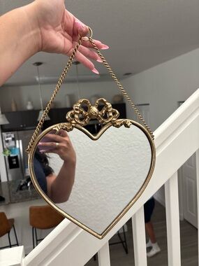 Hobby Lobby Gold Heart Wall Mirror with Decorative Frame